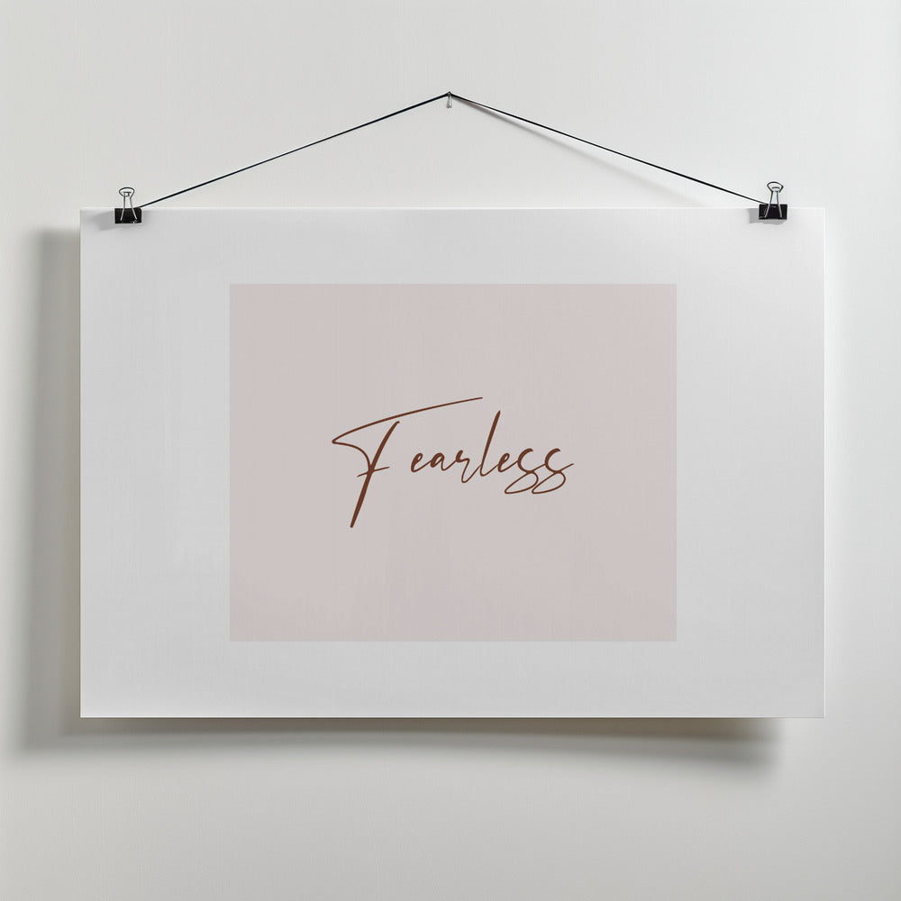 Fearless Poster och Canvastavla