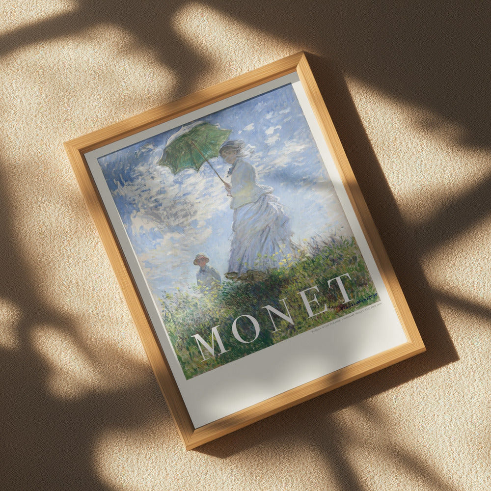 Woman With Parasol Poster och Canvastavla