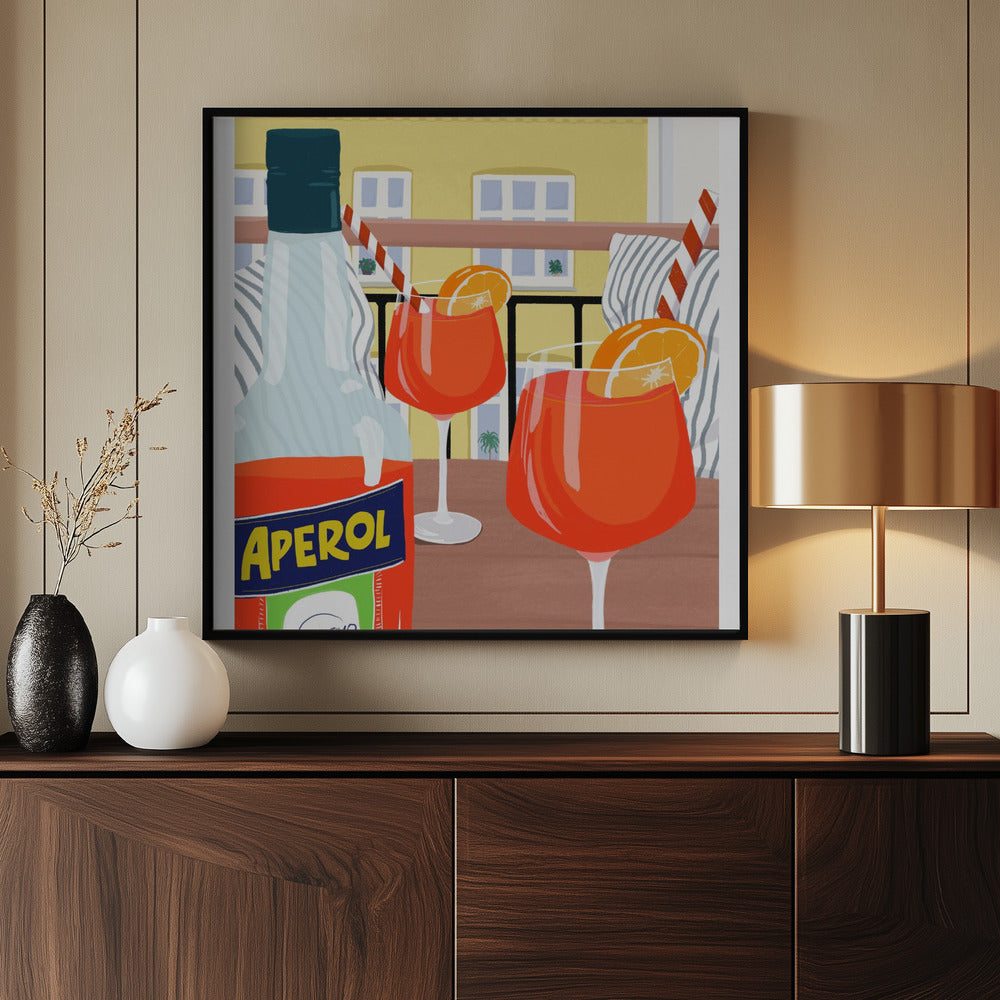 Balcony "Hygge" Poster och Canvastavla