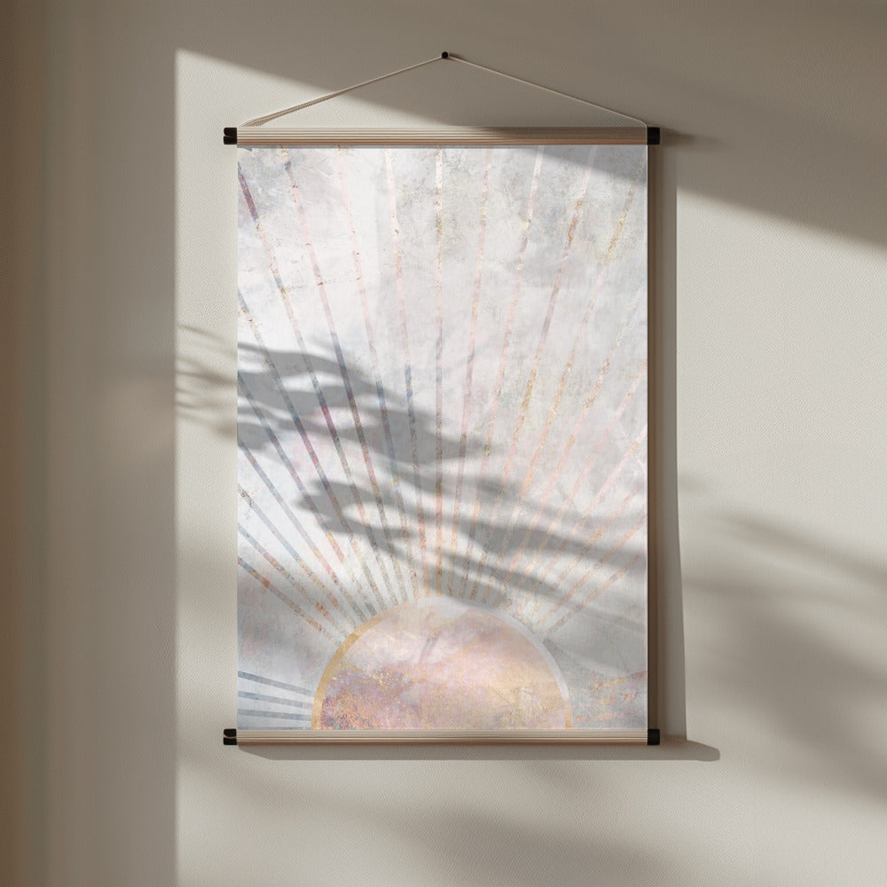 Sun Boho Morning Metallic Print Poster och Canvastavla