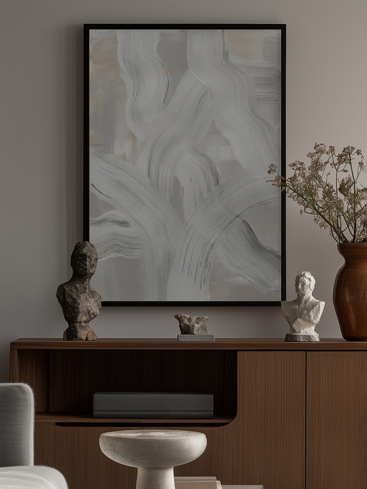 Abstract Brush Strokes 126 Poster och Canvastavla