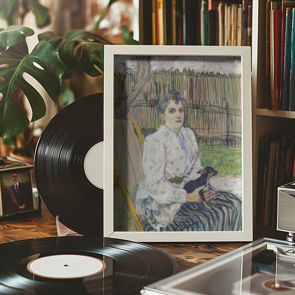 Lady With a Dog (1891) Poster och Canvastavla