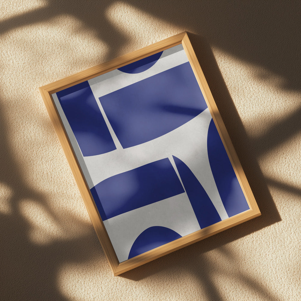 Curved shapes 1 Poster och Canvastavla