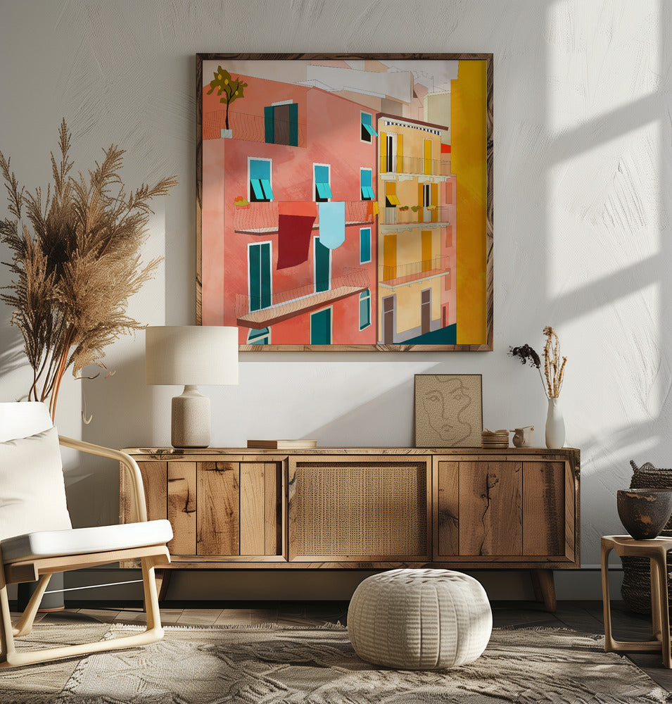 Little Italy Houses Poster och Canvastavla