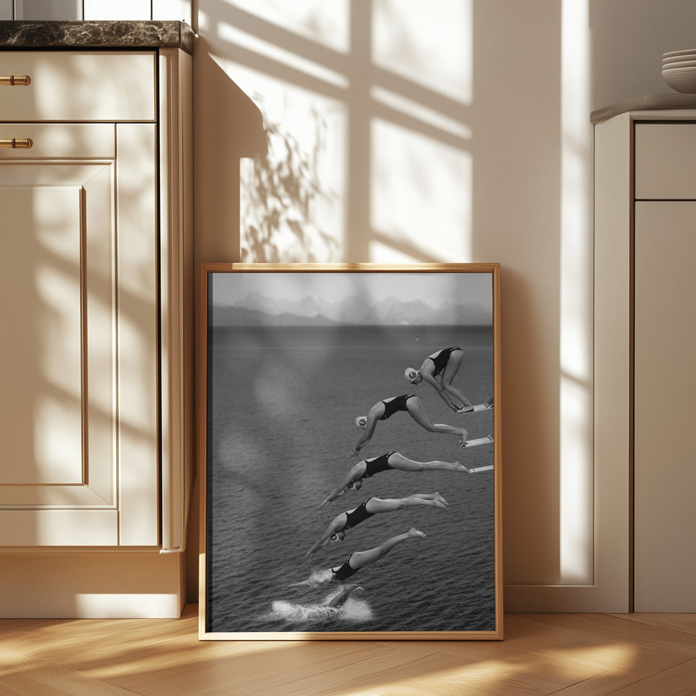 The beauty of diving Poster och Canvastavla