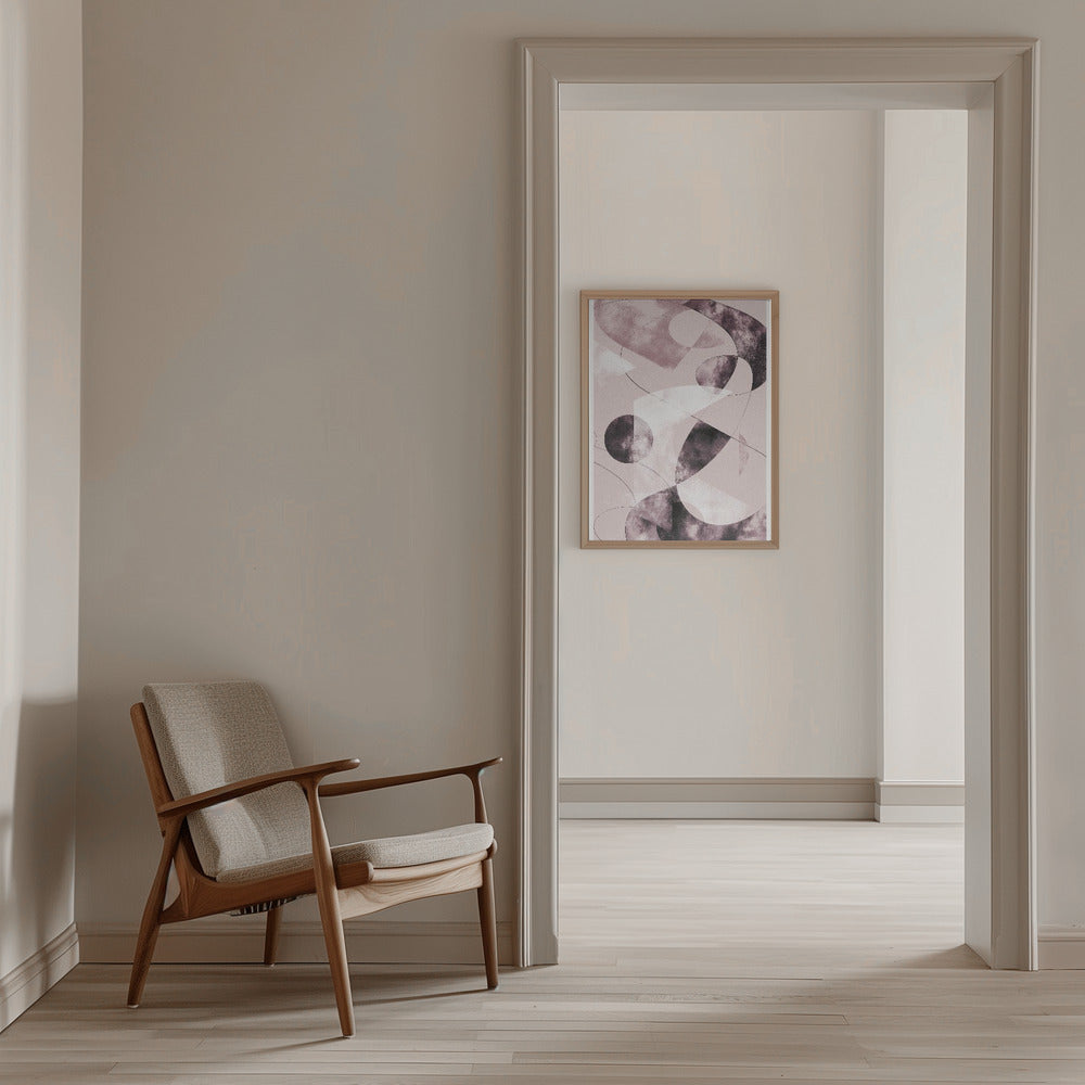 Shapes Shatters Red Poster och Canvastavla