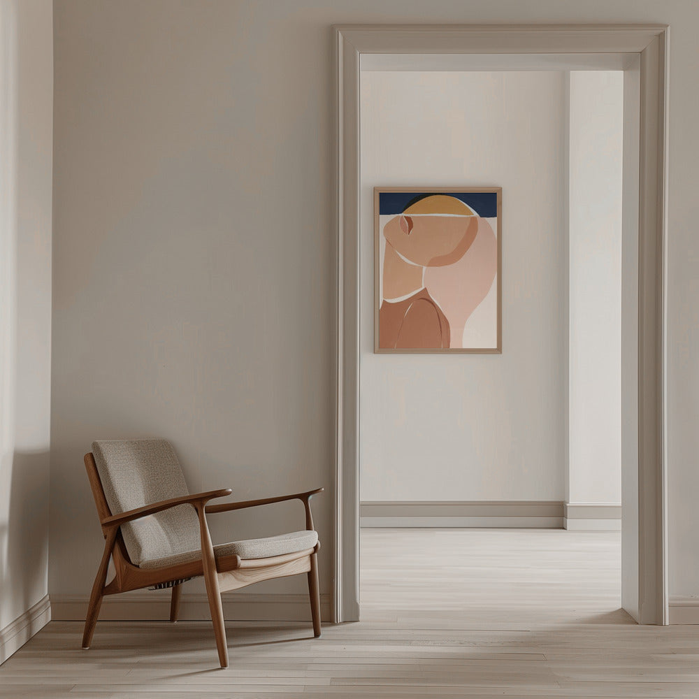 Half Face Half Sun Poster och Canvastavla