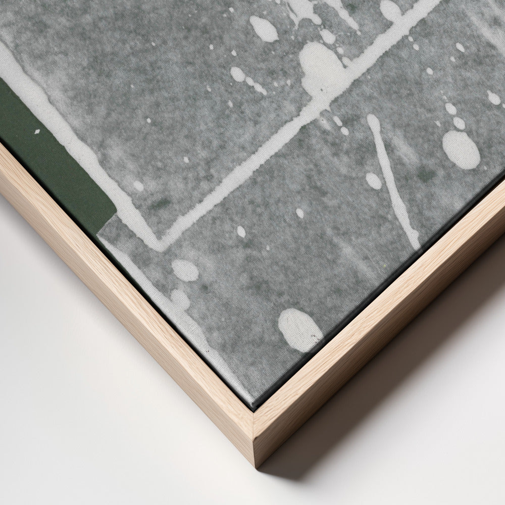 Tension fields 2 Abstract painting 18 green Poster och Canvastavla