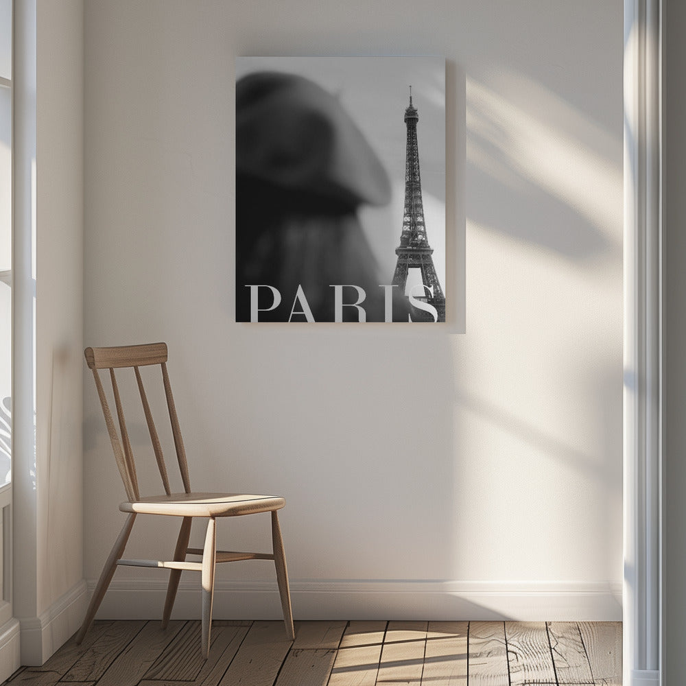 Paris Text 4 Poster och Canvastavla