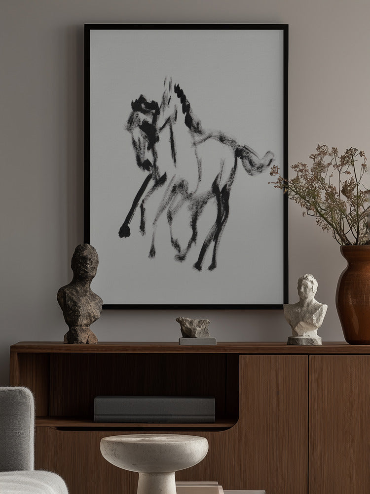 Horse 128 Poster och Canvastavla