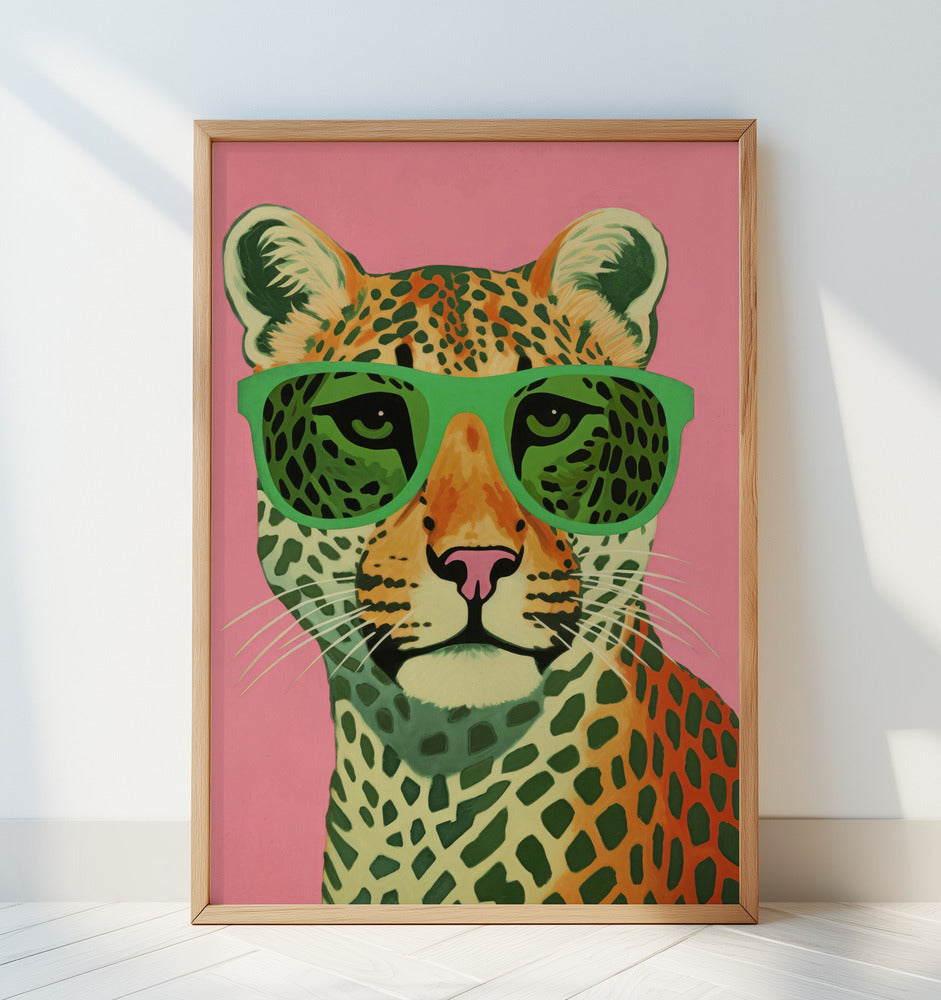 Leo With Glasses Poster och Canvastavla