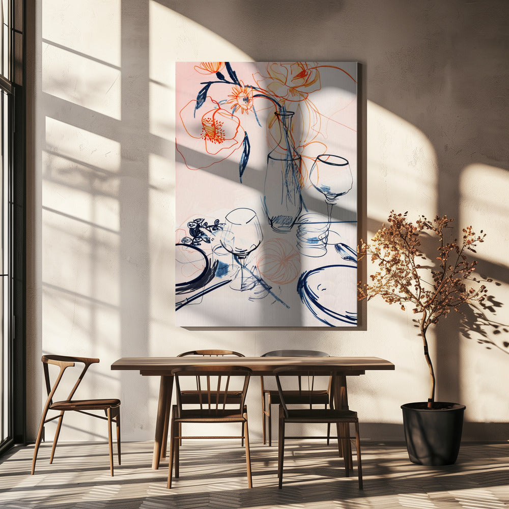 Tablestilllifeno1 Poster och Canvastavla