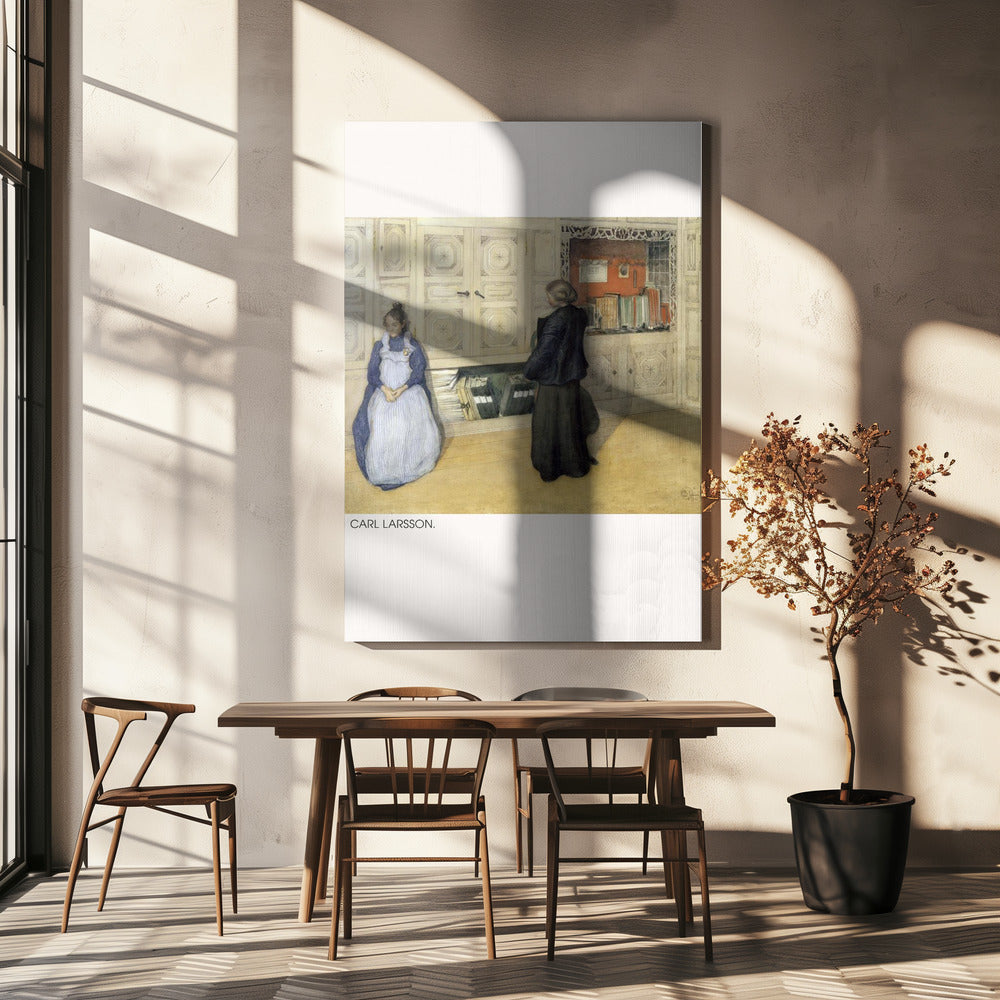 Carl Larsson, Mother and Daughter, 1903, Watercolour 1 Poster och Canvastavla