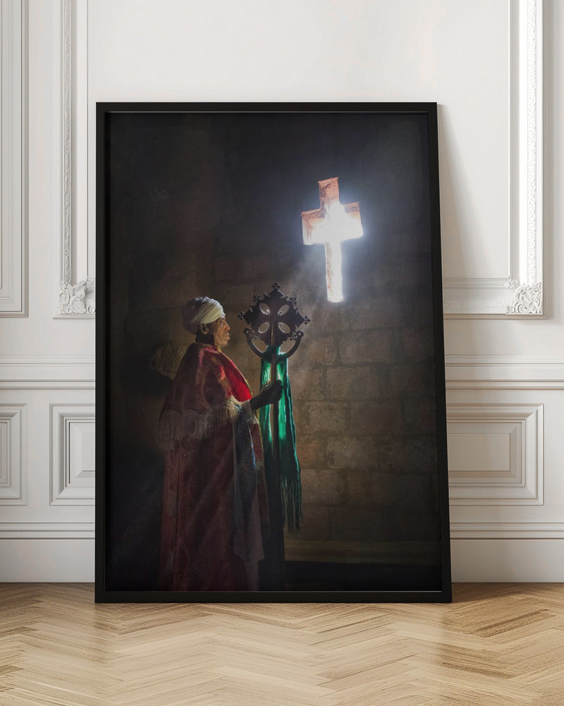 A priest in Lalibela Poster och Canvastavla