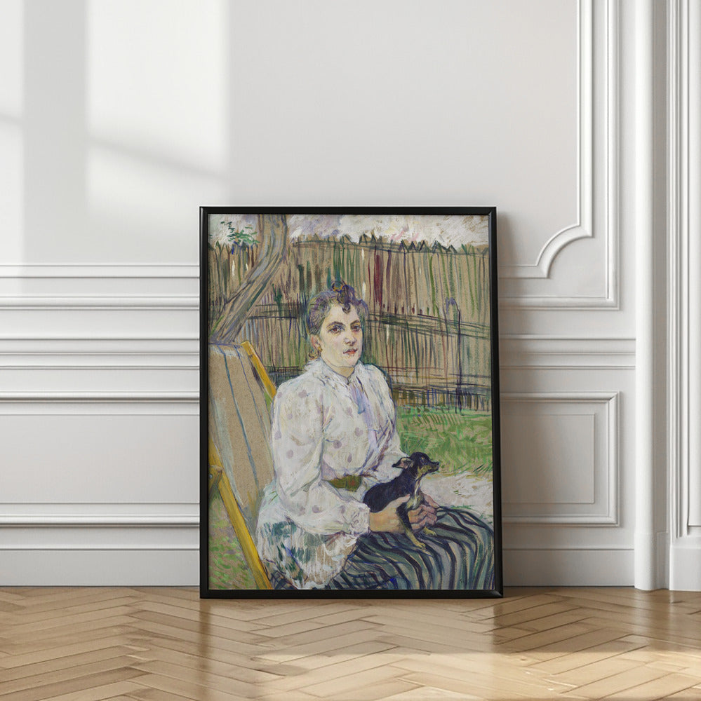 Lady With a Dog (1891) Poster och Canvastavla
