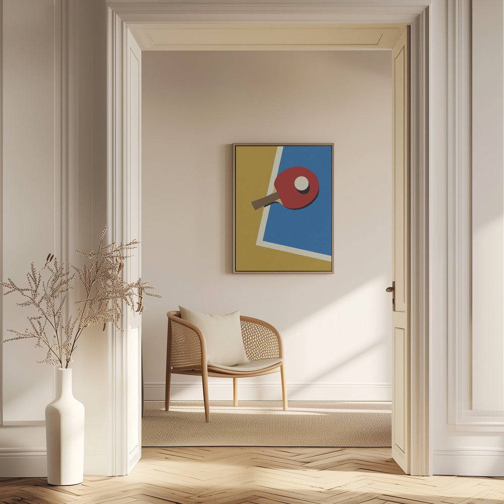 Table Tennis Team Red Poster och Canvastavla