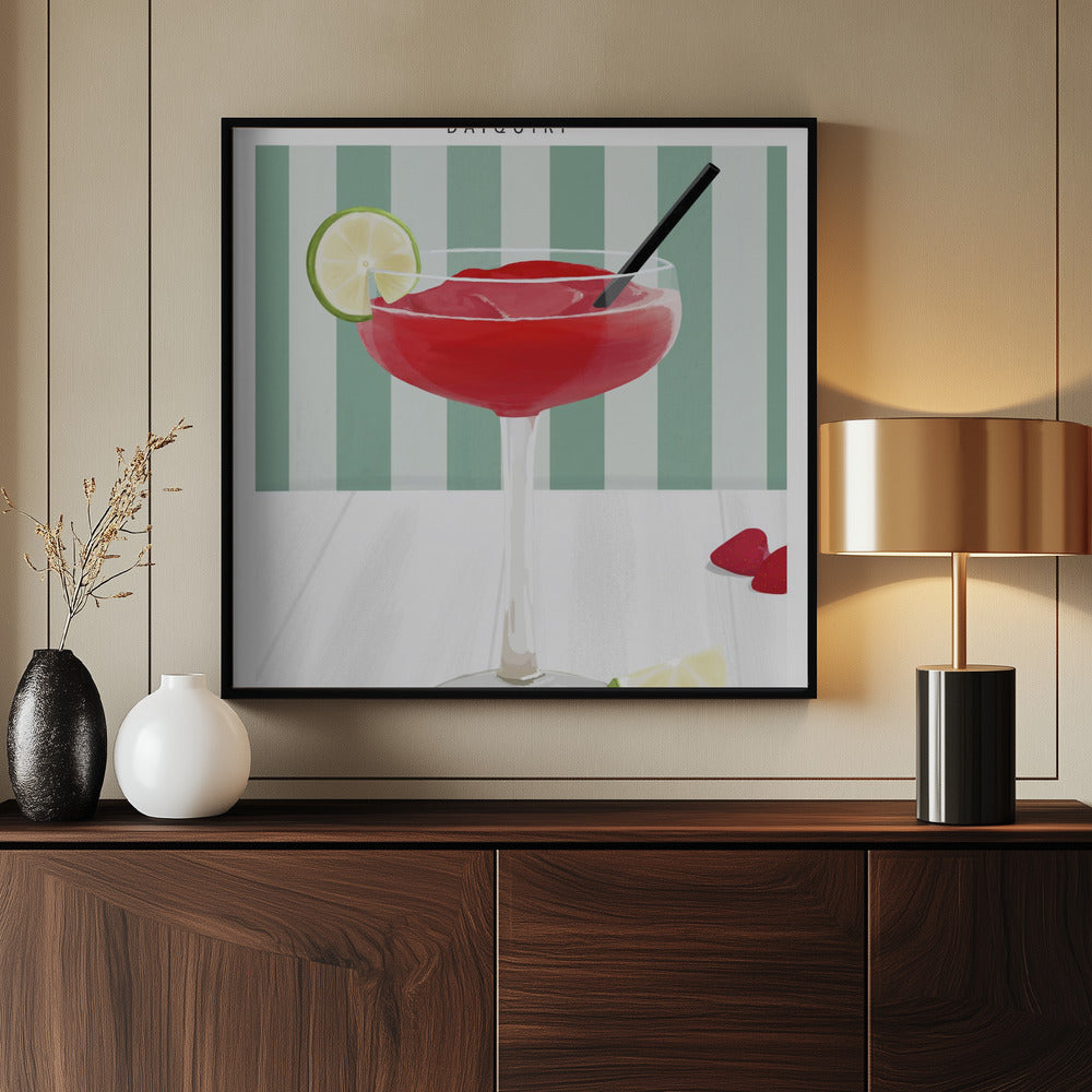Strawberry Daiquiri Poster och Canvastavla
