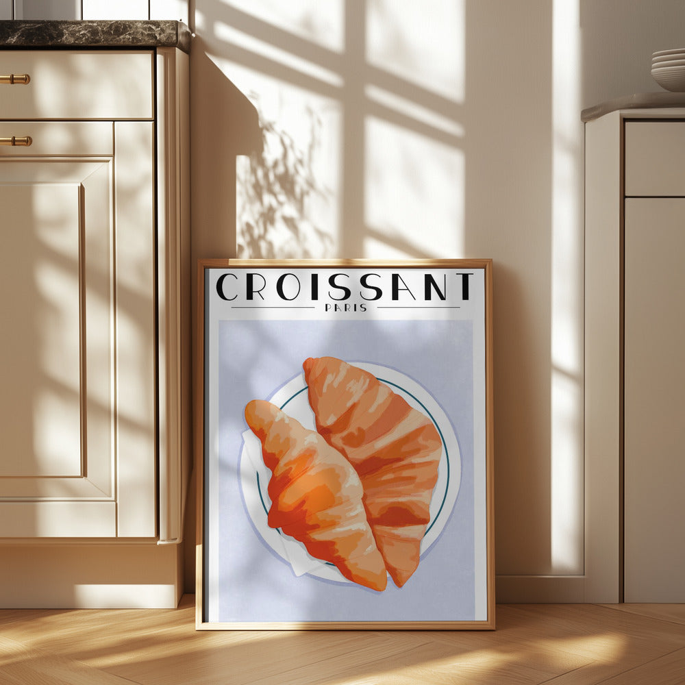 Croissant - Paris Poster och Canvastavla