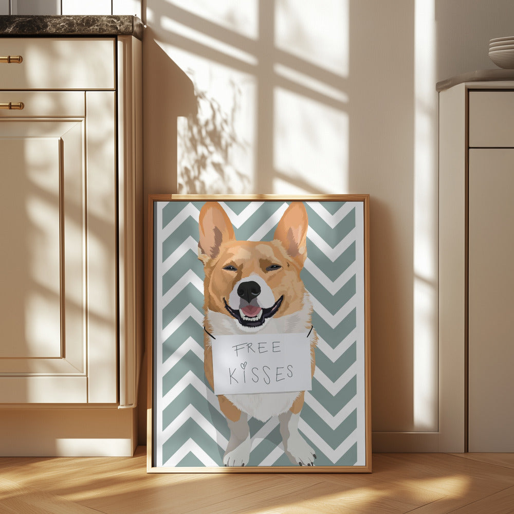 Free Kisses Poster och Canvastavla