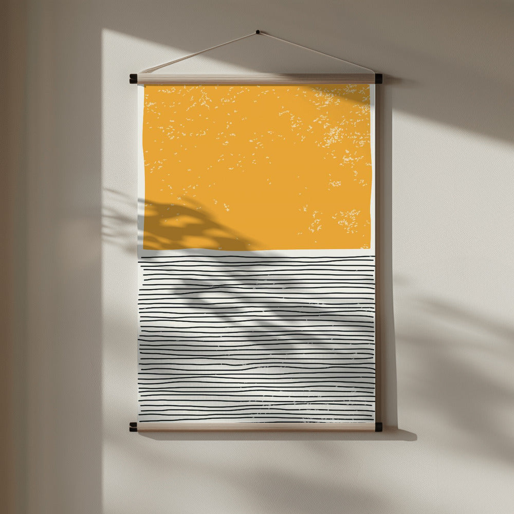 Minimal Yellow Poster och Canvastavla