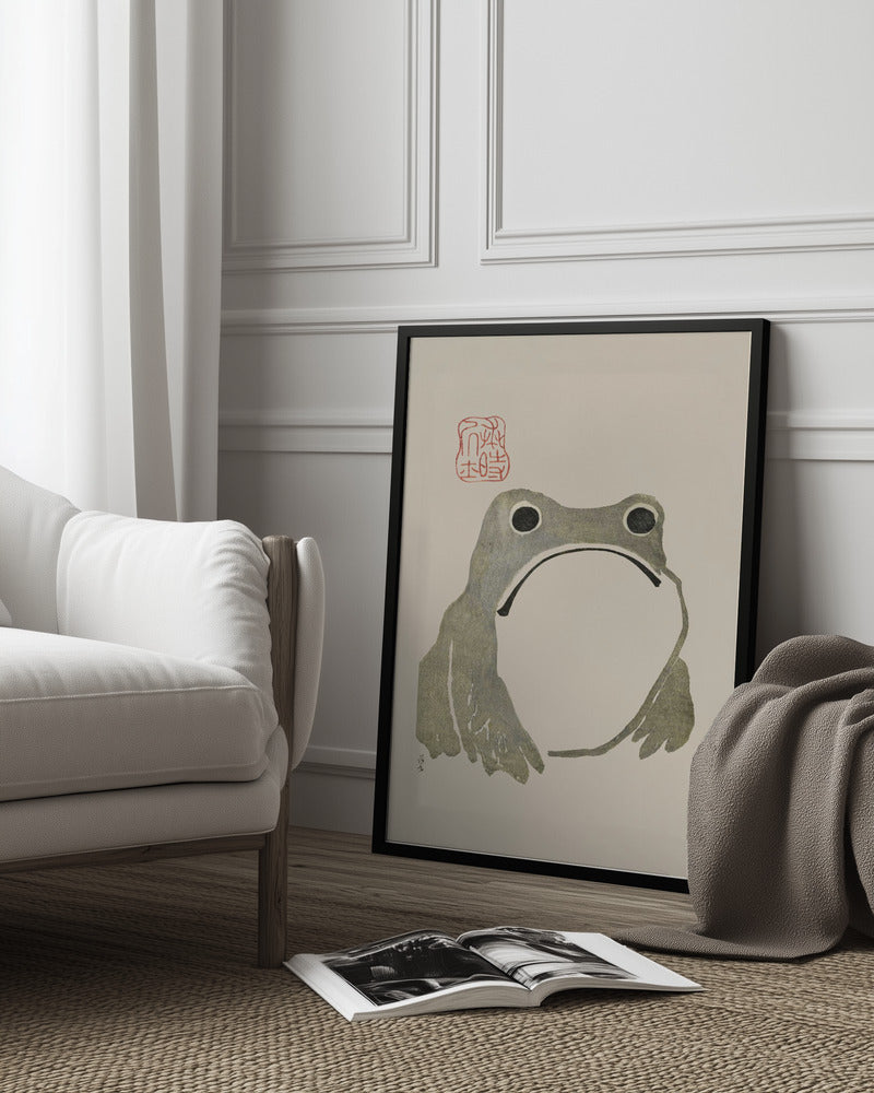Grumpy Frog I Poster och Canvastavla