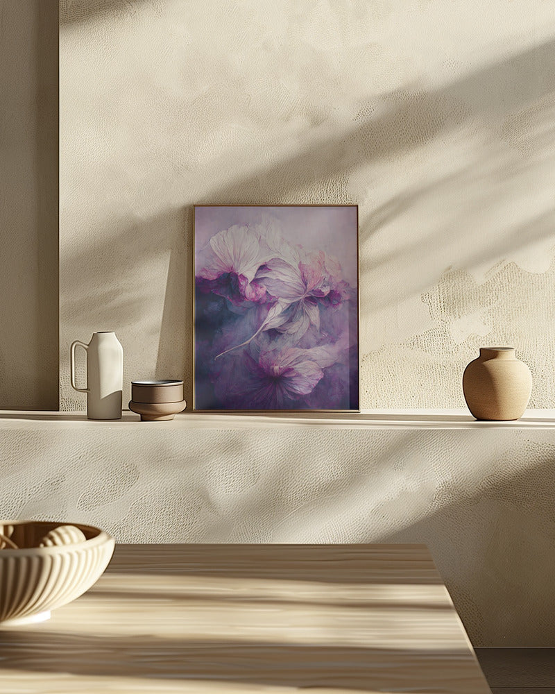 Purple Peony Poster och Canvastavla