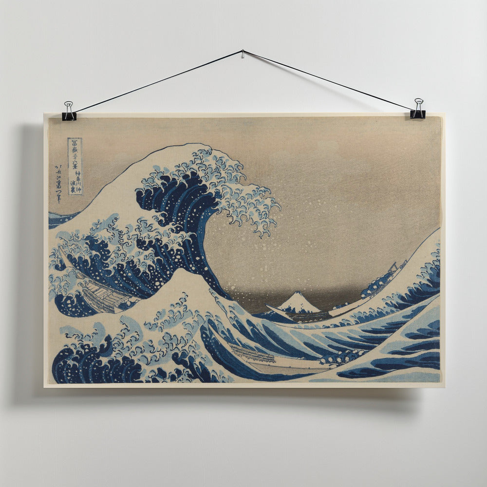 The Great Wave off Kanagawa Poster och Canvastavla