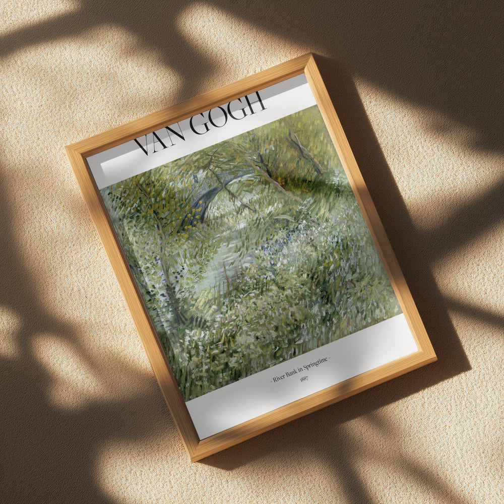River Bank In Springtime (1887) Poster och Canvastavla