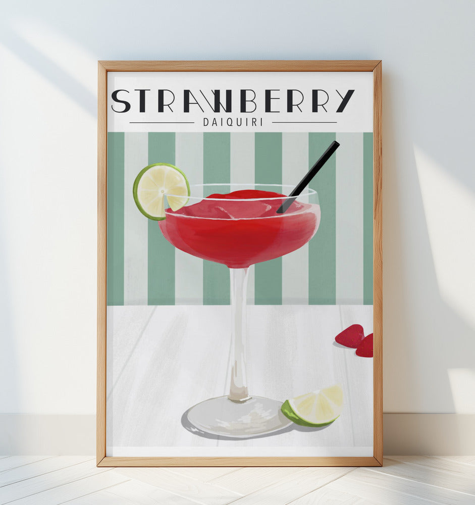 Strawberry Daiquiri Poster och Canvastavla