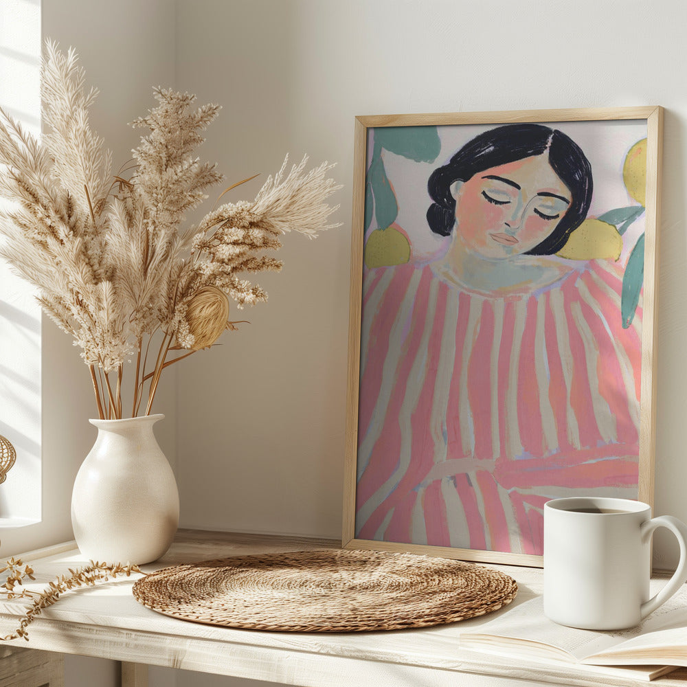 Zenandzest(versionpastelpink) Poster och Canvastavla