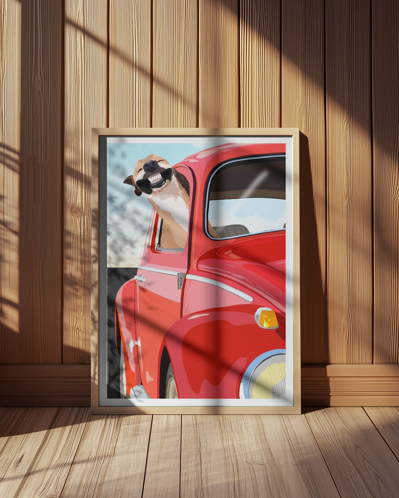 Zoom Dog Poster och Canvastavla