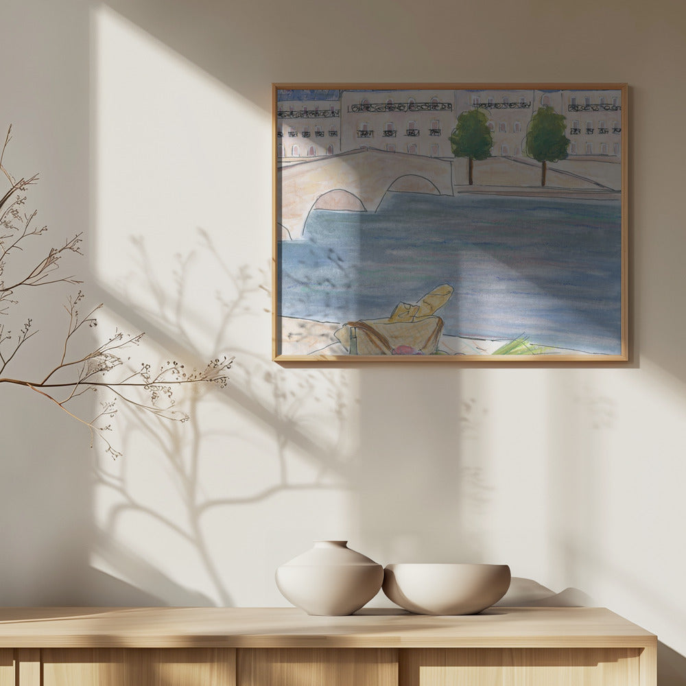 Picnic At the Seine 70x100 Poster och Canvastavla