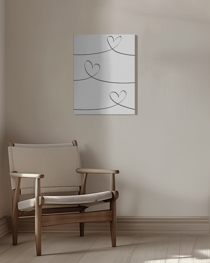 One Line 02 Poster och Canvastavla