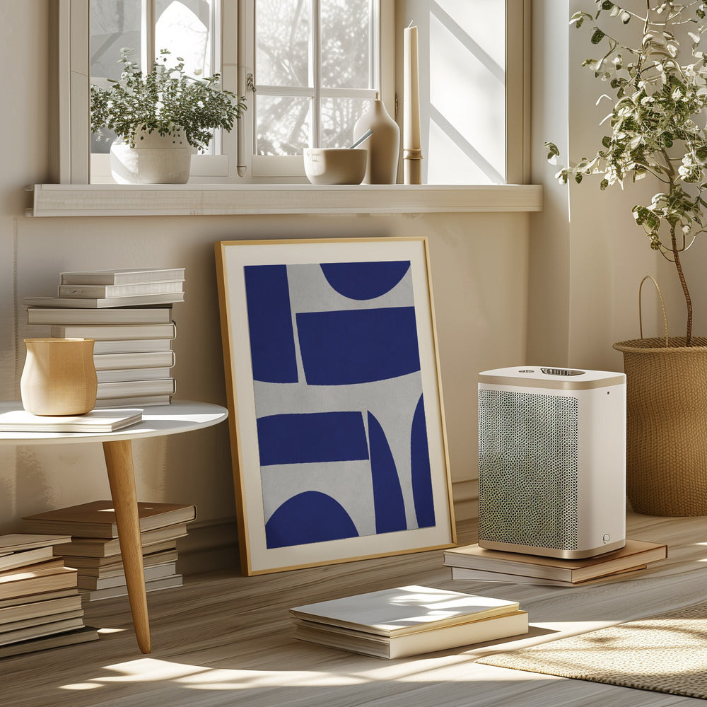 Curved shapes 1 Poster och Canvastavla