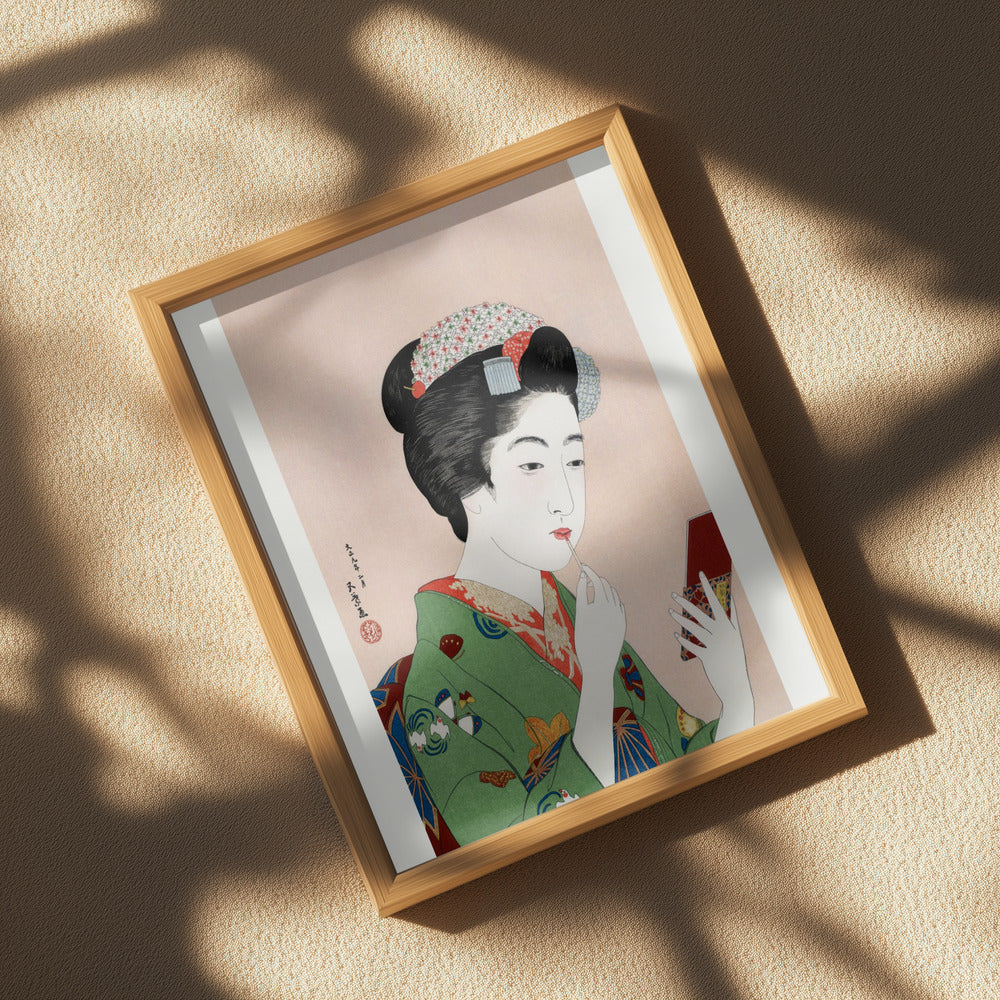 Woman Applying Rouge (1920) Poster och Canvastavla