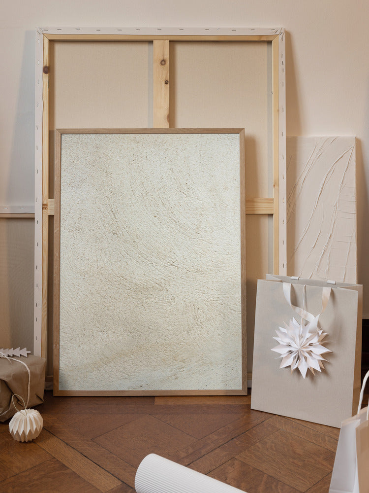 Beige Texture IV Poster och Canvastavla