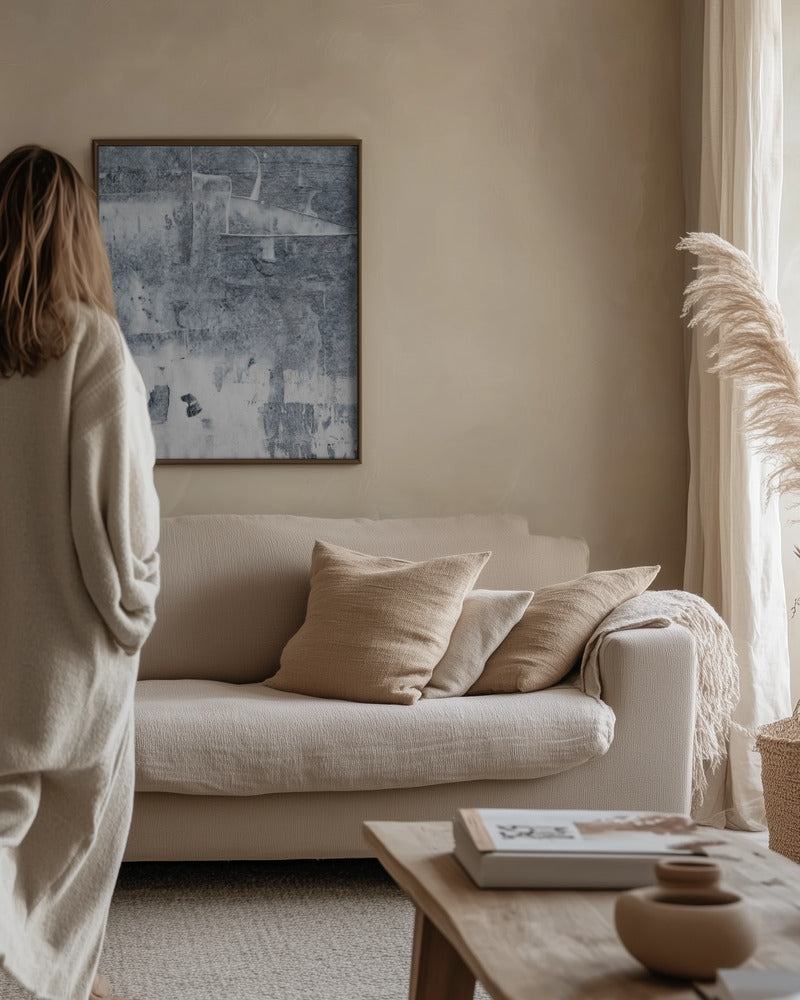 Concrete structure 12 Abstract painting mural Poster och Canvastavla