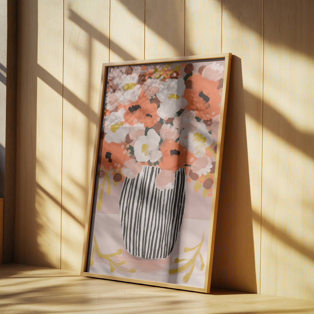 Pastelflowerimpressionno10 Poster och Canvastavla