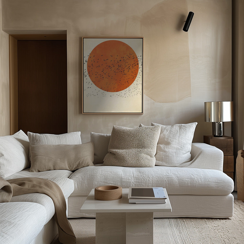 Birds In the Sun Poster och Canvastavla