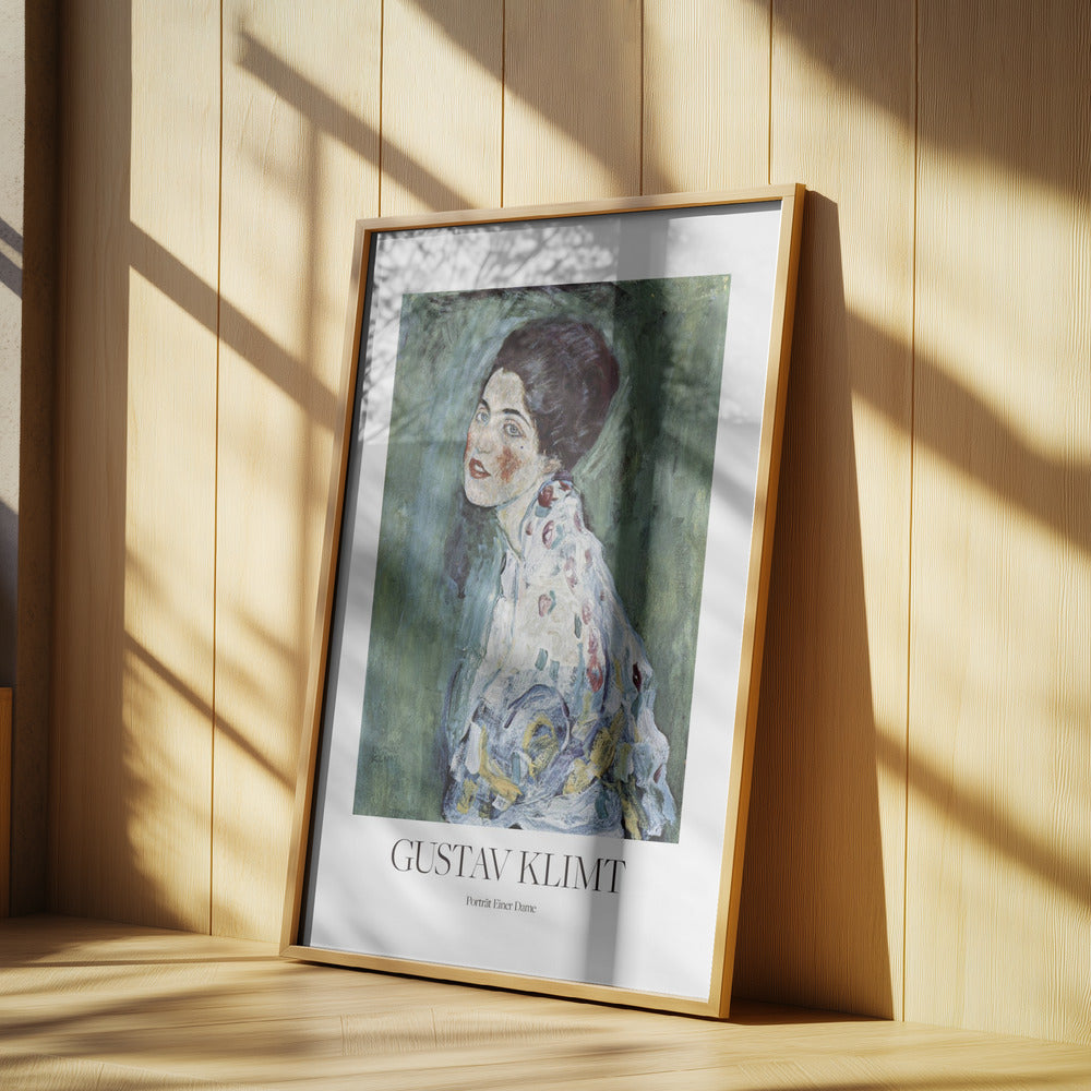 Porträt Einer Dame (1916–1917) Poster Poster och Canvastavla