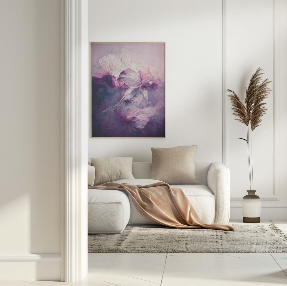 Purple Peony Poster och Canvastavla