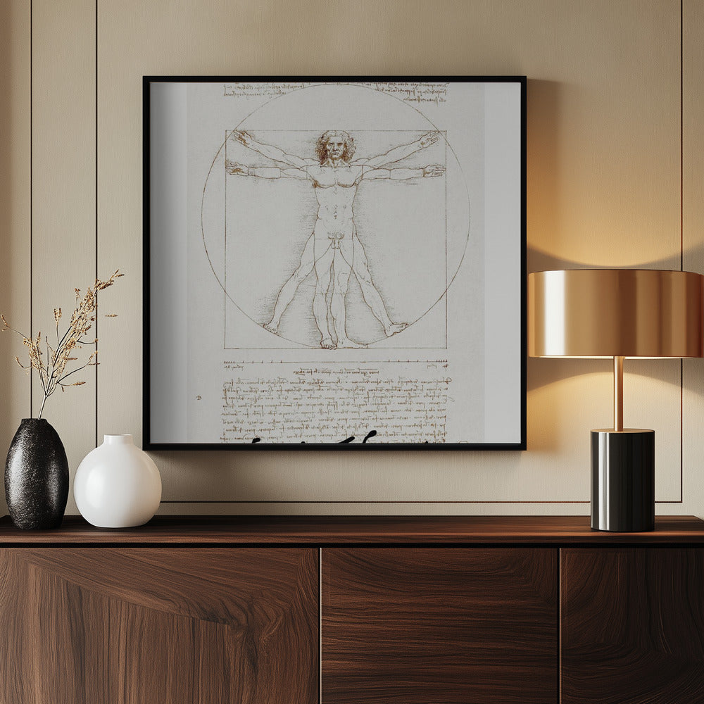 Vitruvian Man Signature Poster och Canvastavla