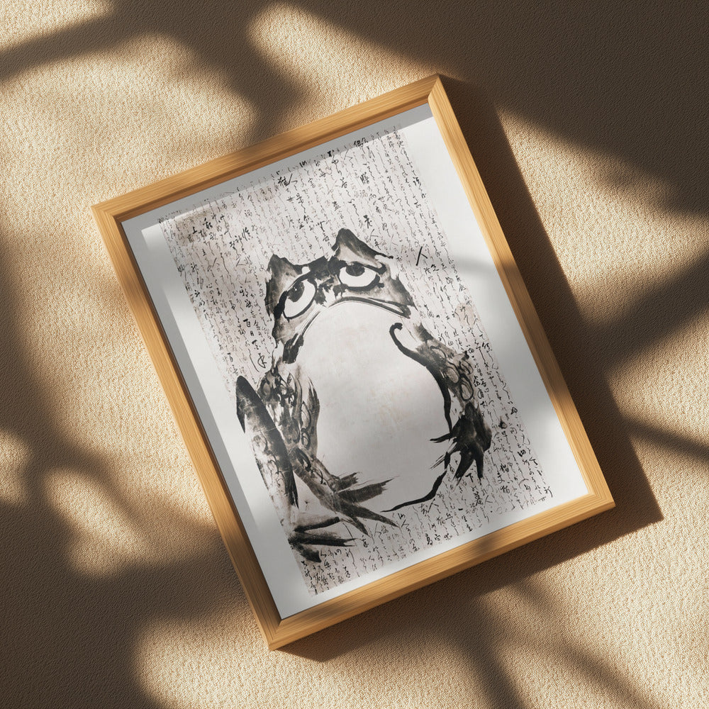 Japanese Frog (late 18th 19th Century) Poster och Canvastavla