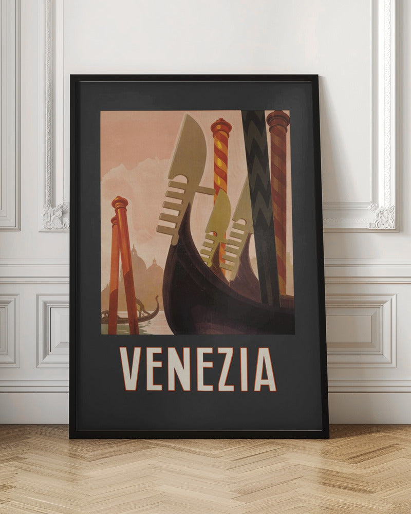 Venezia Poster Dark Poster och Canvastavla