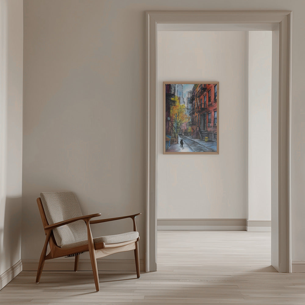 City Cat Poster och Canvastavla