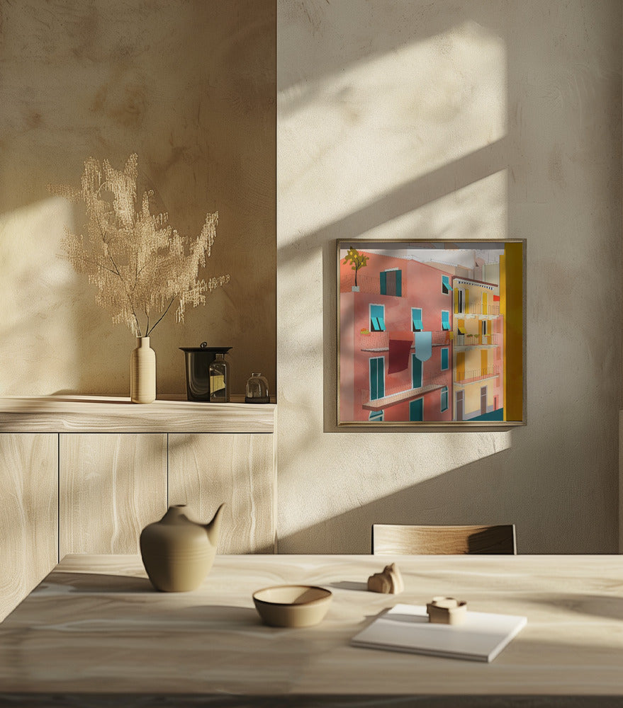 Little Italy Houses Poster och Canvastavla