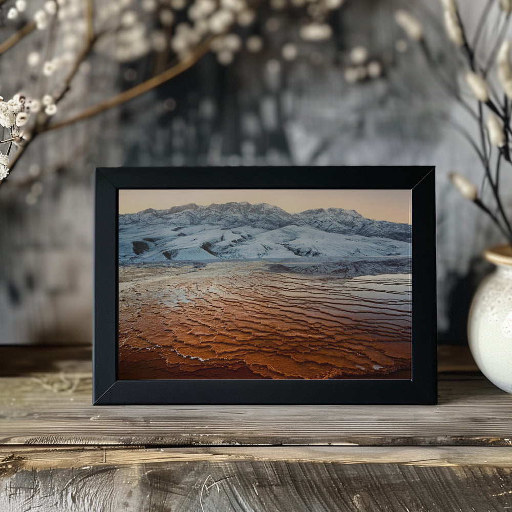 Badab-e Surt Texture Poster och Canvastavla