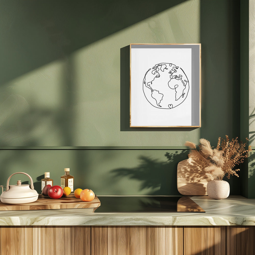 The World In Love Poster och Canvastavla