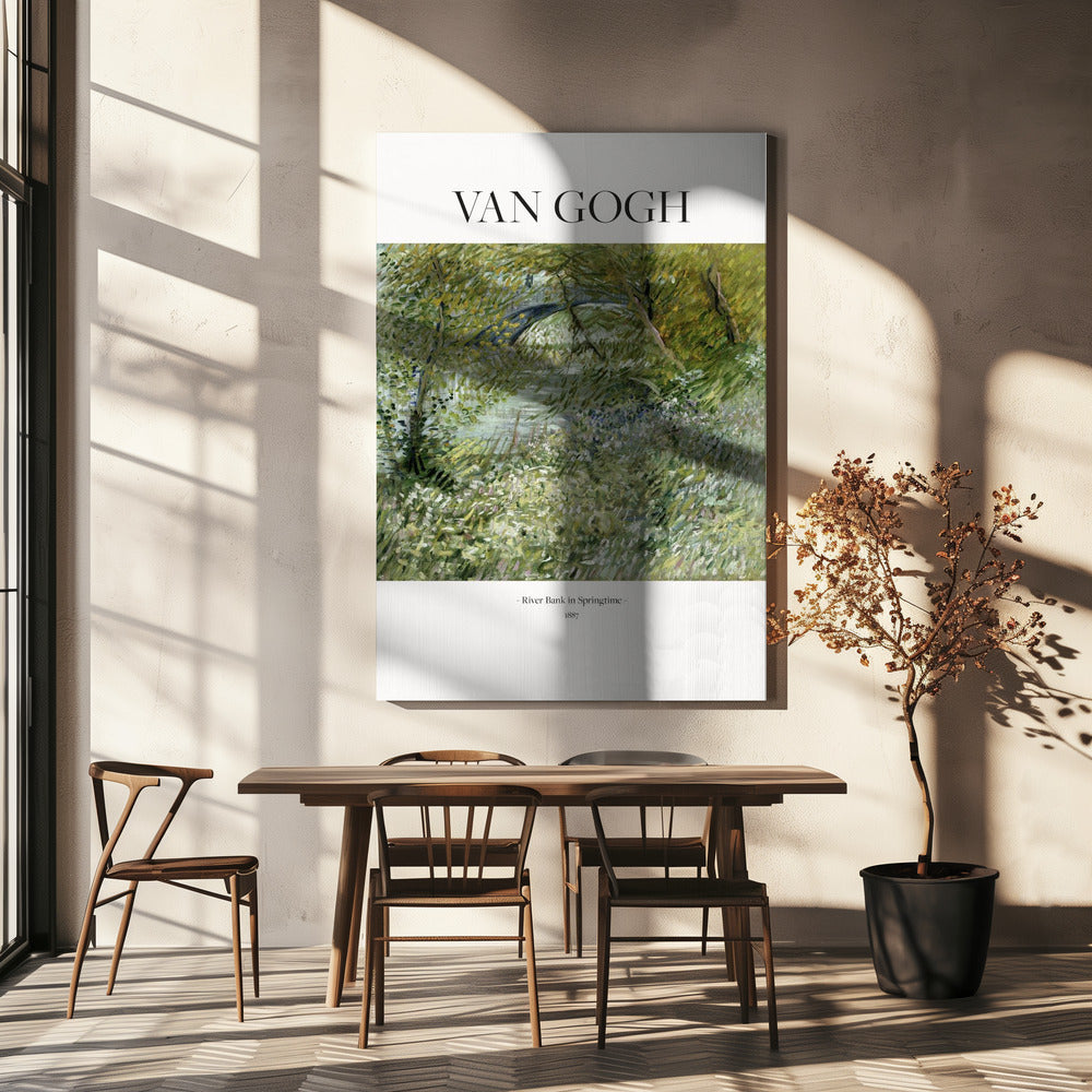 River Bank In Springtime (1887) Poster och Canvastavla