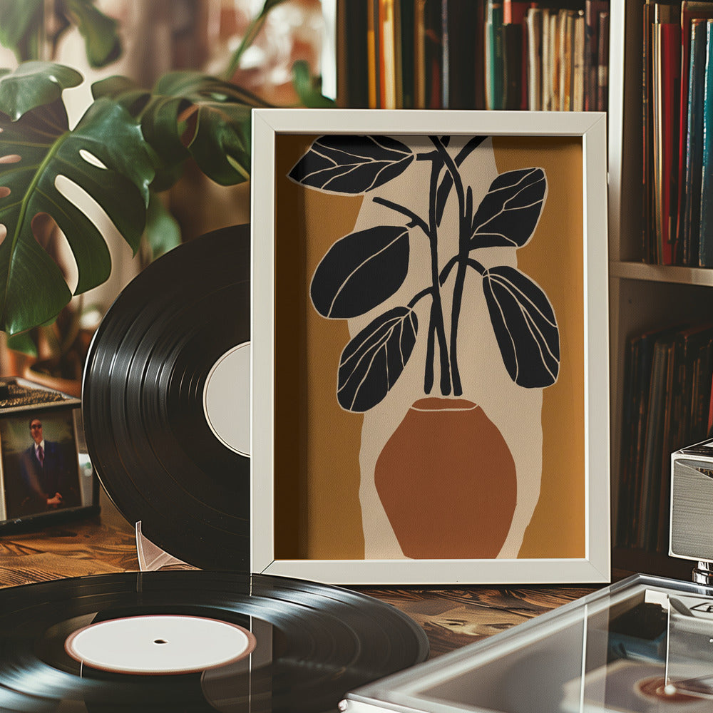 Ochre Still Life No 1 Poster och Canvastavla